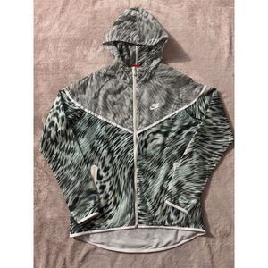 Nike Women's Lightweight  Tech Hyperfuse Hooded Windrunner Jacket Size‎ Large